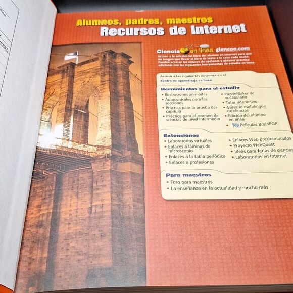 National geographic Ciencia Para New York hardcover book education 6th grade - Picture 4 of 4